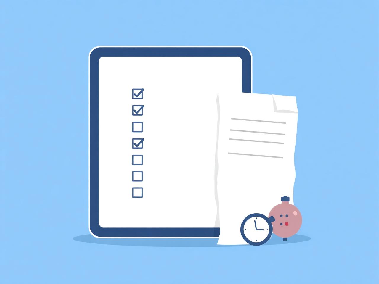 Digital checklist on a tablet replacing a paper checklist
